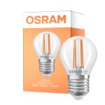 Osram Classic LED E27 Kugel Fadenlampe Klar 3.8W 806lm - 827 Extra Warmweiß | Ersatz Für 60W