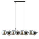 Emibig Pendelleuchte Rory Stahl Schwarz | Geeignet für 8x E14 - Max 10W