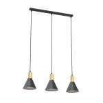 Emibig Pendelleuchte Rosa Stahl Schwarz | Geeignet für 3x E27 - Max 15W