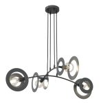 Emibig Pendelleuchte Euforia Stahl Schwarz | Geeignet für 4x E27 - Max 15W