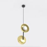 Emibig Pendelleuchte Vanila Stahl Gold | Geeignet für 2x G9 - Max 8W