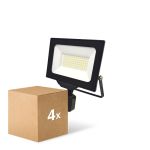 Mehrfachpackung 4x Noxion LED-Scheinwerfer Beamy G3 50W 5500lm 110D - 840 Kaltweiß | IP44 - Bewegungs- und Lichtsensor - Symmetrisch