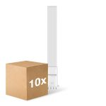 Mehrfachpackung 10x Noxion Lucent PL-S LED 6W - 840 Kaltweiß | 4-Pins - Ersatz Für 11W