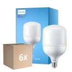 Multipack 6x Philips CorePro LED E27 Matt 40W 4300lm - 830 Warmweiß | Ersatz Für 200W