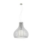 Eglo Pendelleuchte Tindori Stahl Satin-Nickel | IP20 - Geeignet für 1x E27 