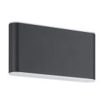 Eglo Wandleuchte Grutti Aluminium Anthrazit 5W 630lm - 830-840-865 CCT | IP65