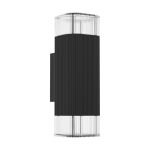 Eglo Wandleuchte Castelnuovo Aluminium Schwarz | IP65 - Geeignet für 1x GU10