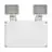 Ledvance LED Twin Spot Weiß 3W 450lm - 865 Tageslichtweiß | IP65 - 3 Stunden Notlicht