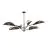 Emibig Deckenleuchte Vene Stahl Schwarz | Geeignet für 6x E14 - Max 10W