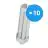 Multipack 10x Osram Dulux T/E Plus 42W - 830 Warmweiß | 4-Pins 