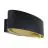 Eglo Wandleuchte Maccacari Aluminium Stahl Schwarz Gold 10W 1300lm - 830 Warmweiß | IP20
