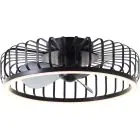 Brilliant Capo Ventilator Metall Plastik Schwarz 32W 4200lm - 827-865 CCT | 480mm - Fernsteuerung Dimmbar