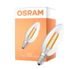 Osram LED Classic E14 Kerze Fadenlampe Klar 1.2W 255lm - 840 Kaltweiß | Ersatz Für 25W