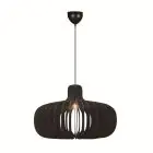 Nordlux Hazo 65 Pendelleuchte Holz Schwarz | Geeignet für 1x E27