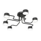 Emibig Deckenleuchte Kurage Stahl Schwarz | Geeignet für 6x GX53 - Max 12W