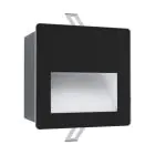 Eglo Wandleuchte Aracena Aluminium Schwarz 3W 500lm - 840 Kaltweiß