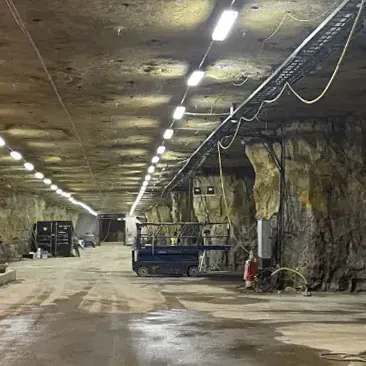 Beleuchtung im Bergwerk